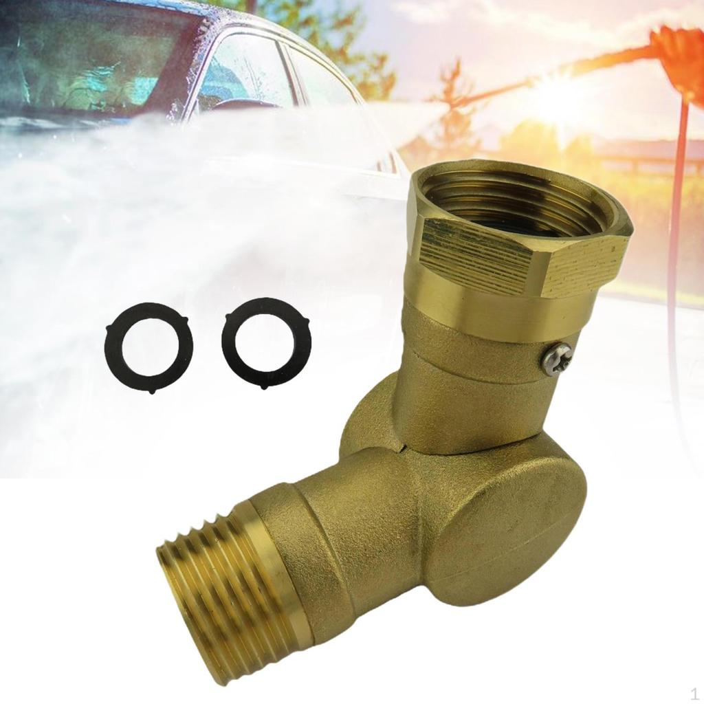180° 360° Adjustable Metal Swivel Connector Garden Hose Adapter Fittings Sturdy Anti Kinking