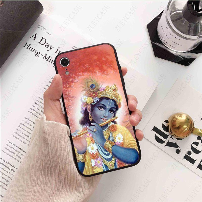

Красочный мягкий чехол для телефона «Господь Кришна» для iphone xr 11 12 13pro max 5S 6splus 7 8plus SE 12mini x xs max чехол для мобильных телефонов Iphone XR