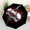 1PC Skull Sword Automatic Folding Umbrella Automatic Open/Close, Automatic Folding, 8-Rib Durable Frame, Portable Travel Umbrella S10714
