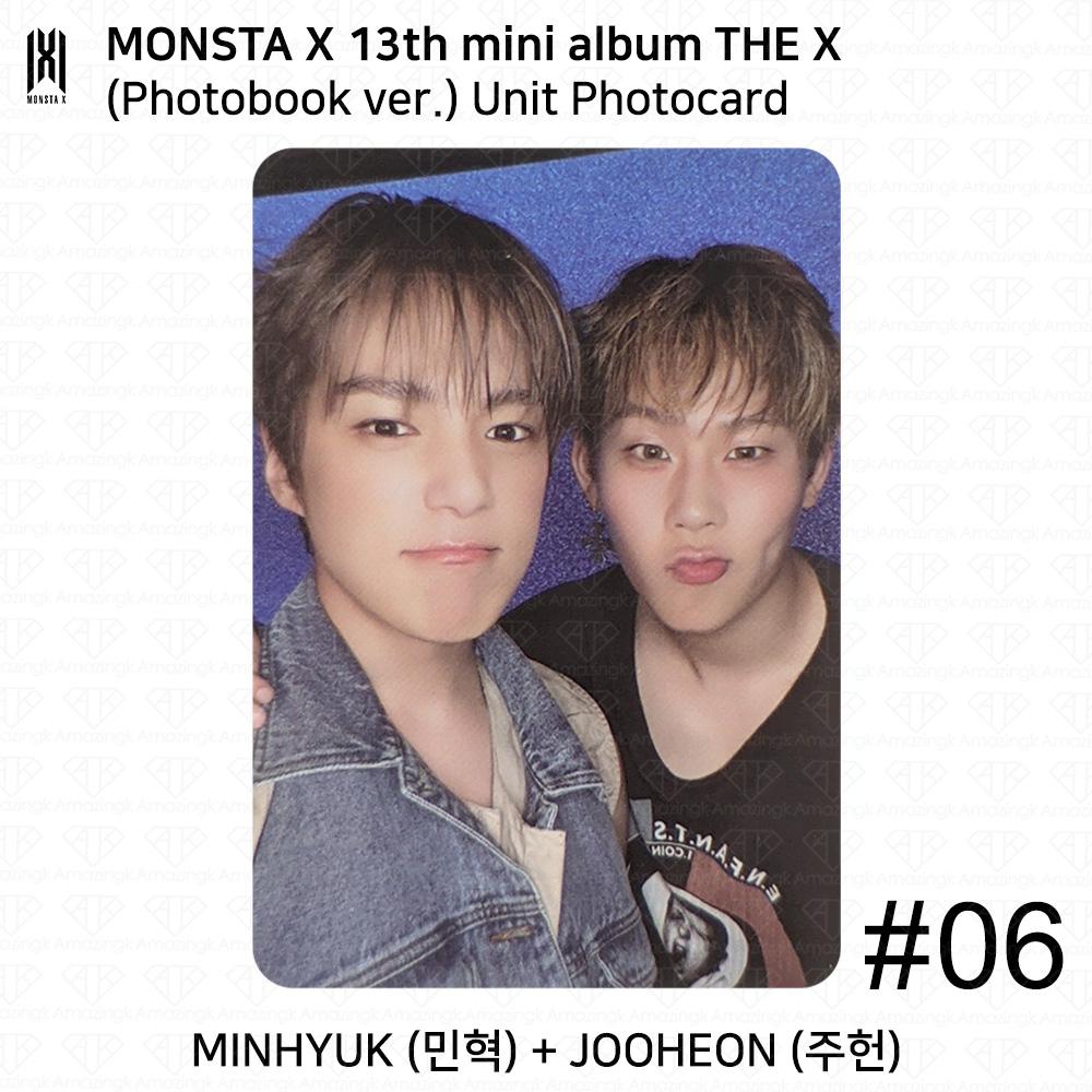 Monsta X The 13th Mini Album THE X Photobook Ver UNIT Bookmark Official Photocard