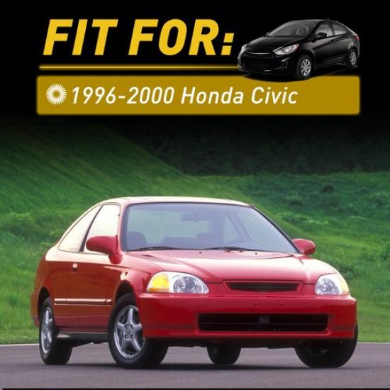 Exterior Door Handle Set For 96-2000 Honda Civic Primed Plastic Front Left Right