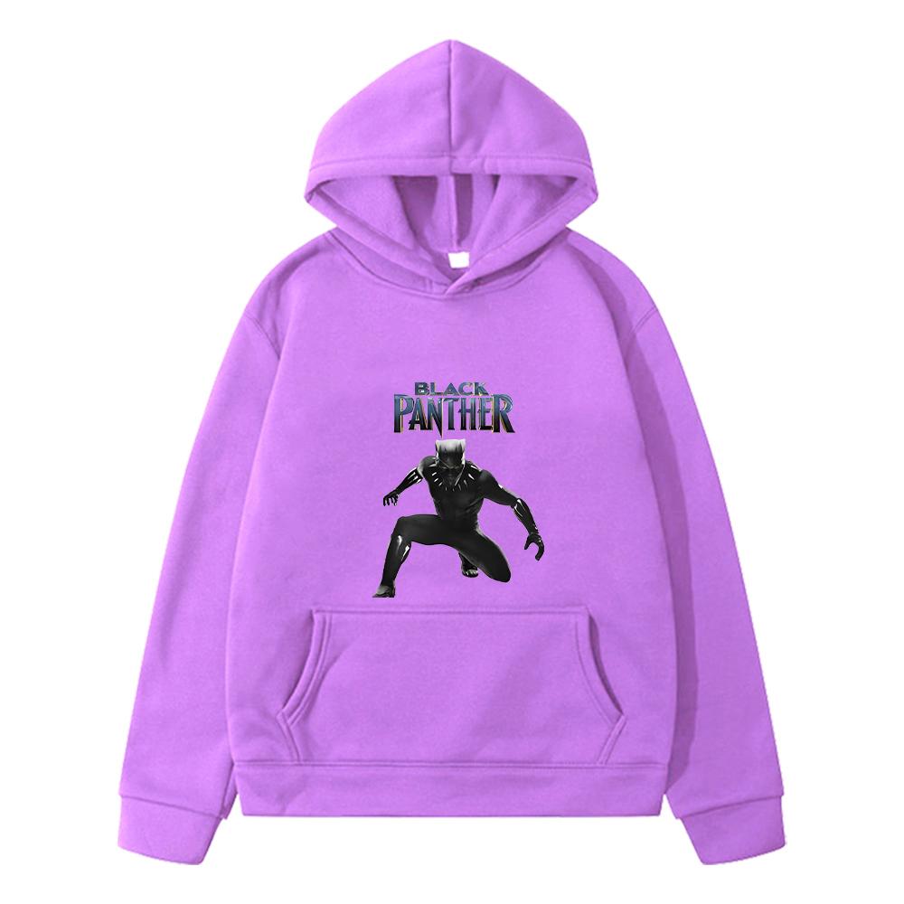 Herbst Winter Kawai Schwarzer Panther Grafik Anime Hoodie Fleece Sweatshirt y2k Sweatshirt Jacke Casual Pullover Kinderkleidung Mädchen
