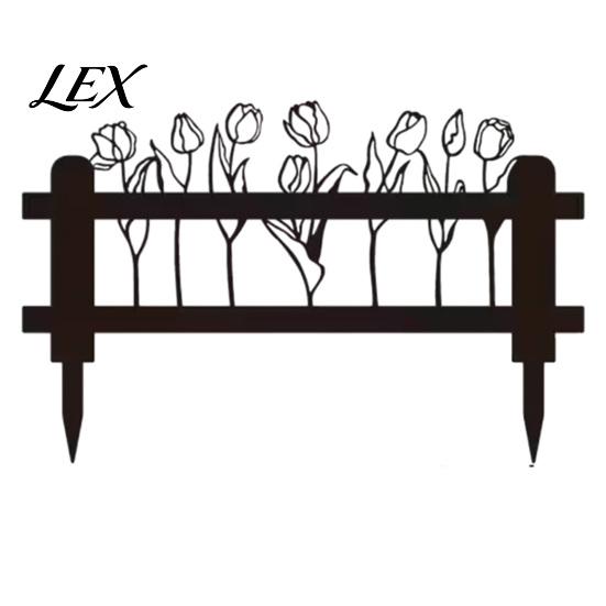 Courtyard Aesthetic Accents Welcome Decorative Yard Sign, Wildflowers/Vegetables Silhouette Black Garden Stake, Outdoor Vegetable Stakes Acrylic