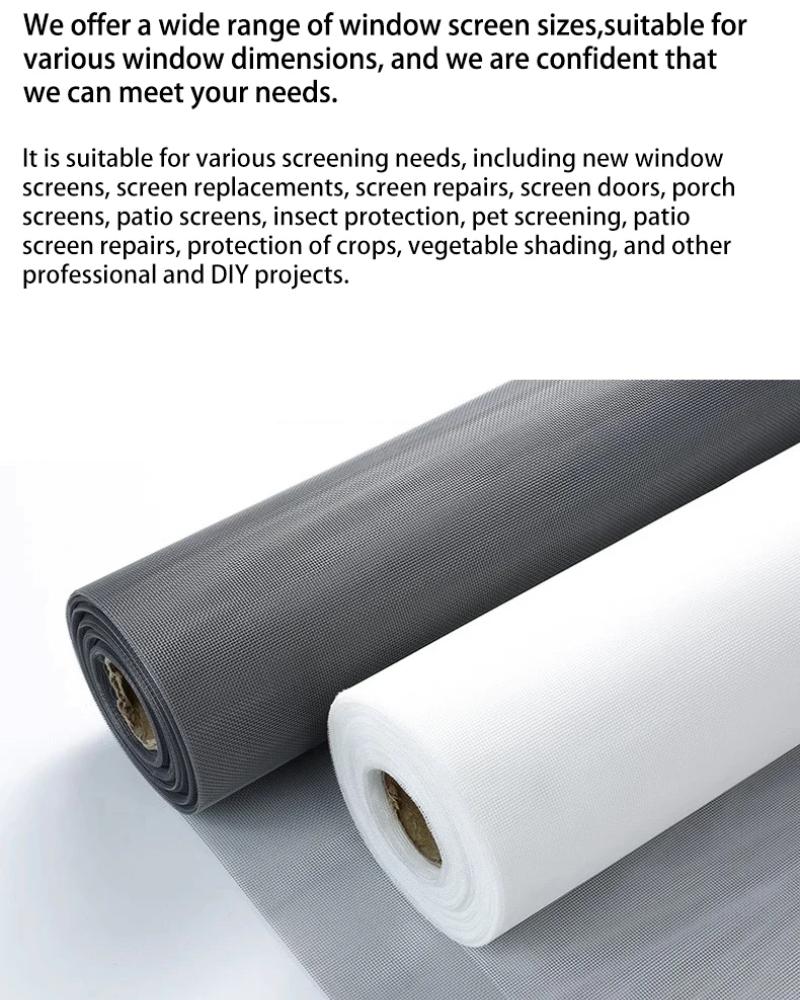 DIY Large Size Window Screen Mesh Pet-Proof and Mosquito/Insect Resistant Suitable for Balconies Gardens and More