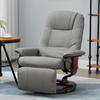 Recliner Chair TV Chair Lounge Chair Faux Leather 360 degrees Swivel Chair 145 degrees Reclining Grey 78 x 87 x 100 cm