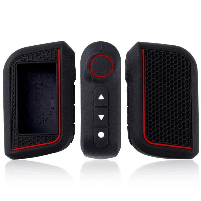 New Silicone Car Key Case Cover Shell Fob For Starline A93 A63 Russian Version Two Way Car Alarm Lcd Remote Controller Keychain
