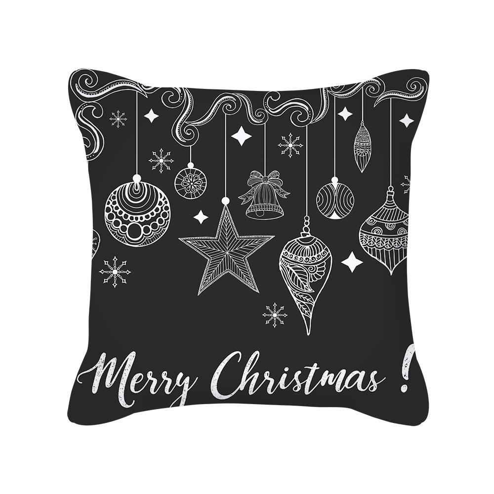 New Nordic Christmas Golden Sofa Pillow Cover Bedside Cushion Cover