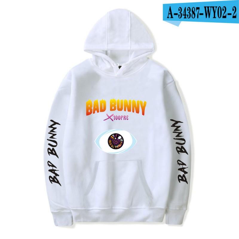 Unisex Hooded Sweatshirt Bad Bunny Inspired Casual Fall Pullover With Letter Print