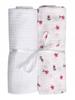 Muslin Diaper 2 Pcs 80X60 Cotton Diapers 2 Pack Floral