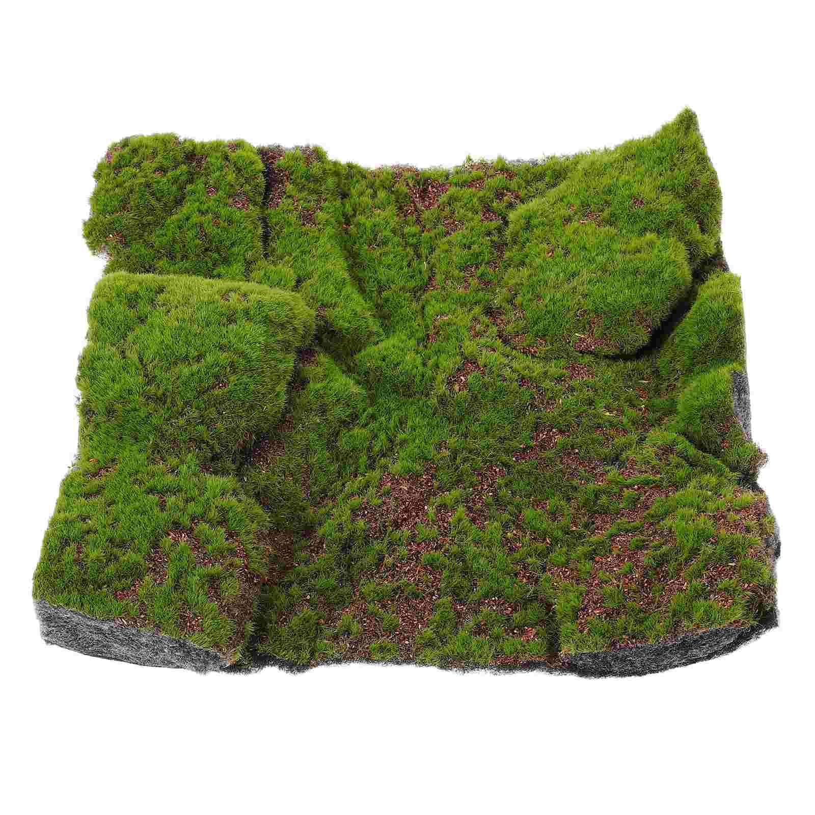 30x30 см Реалистичный коврик из искусственного мха Искусственный газон Декор для сада Имитация зеленого мха Газон из пластика Имитация мха 30.00X30.00X4.50CM зелёный