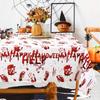 Horror Happy Halloween Tablecloth Bloody Handprint Plastic Table Cover 2026 Festival Halloween Party Table Decoration Supplies