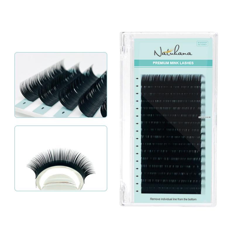 NATUHANA Silk Protein Mink-Like Soft Round False Eyelashes