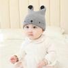 Autumn/Winter Infant Hood Cute Bear Model Baby Knitted Warm Hat (0272) Bear Model Black