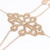 Women's Body Belly Chain Silver Bra Jewelry Sexy Necklace Bikini Sexy Hollowed Out Chest Chain for Beach Party Women