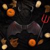 Devil Halloween Costume Accessories Set with Headband and Staff 0418G