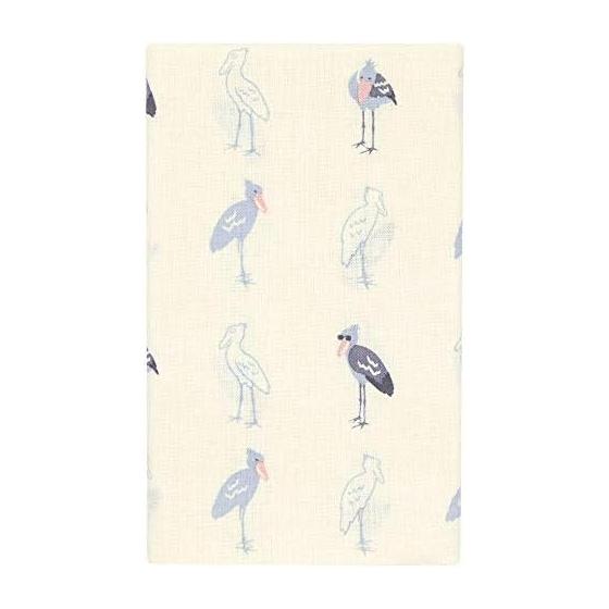 Hamamonyo Tenugui Towel - Happy Shoebill - Off White, 100% Cotton, 34cm x 90cm