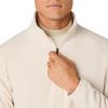 Asics Training Wear Refined Texture Fleece Full Zip Top Oatmeal XL