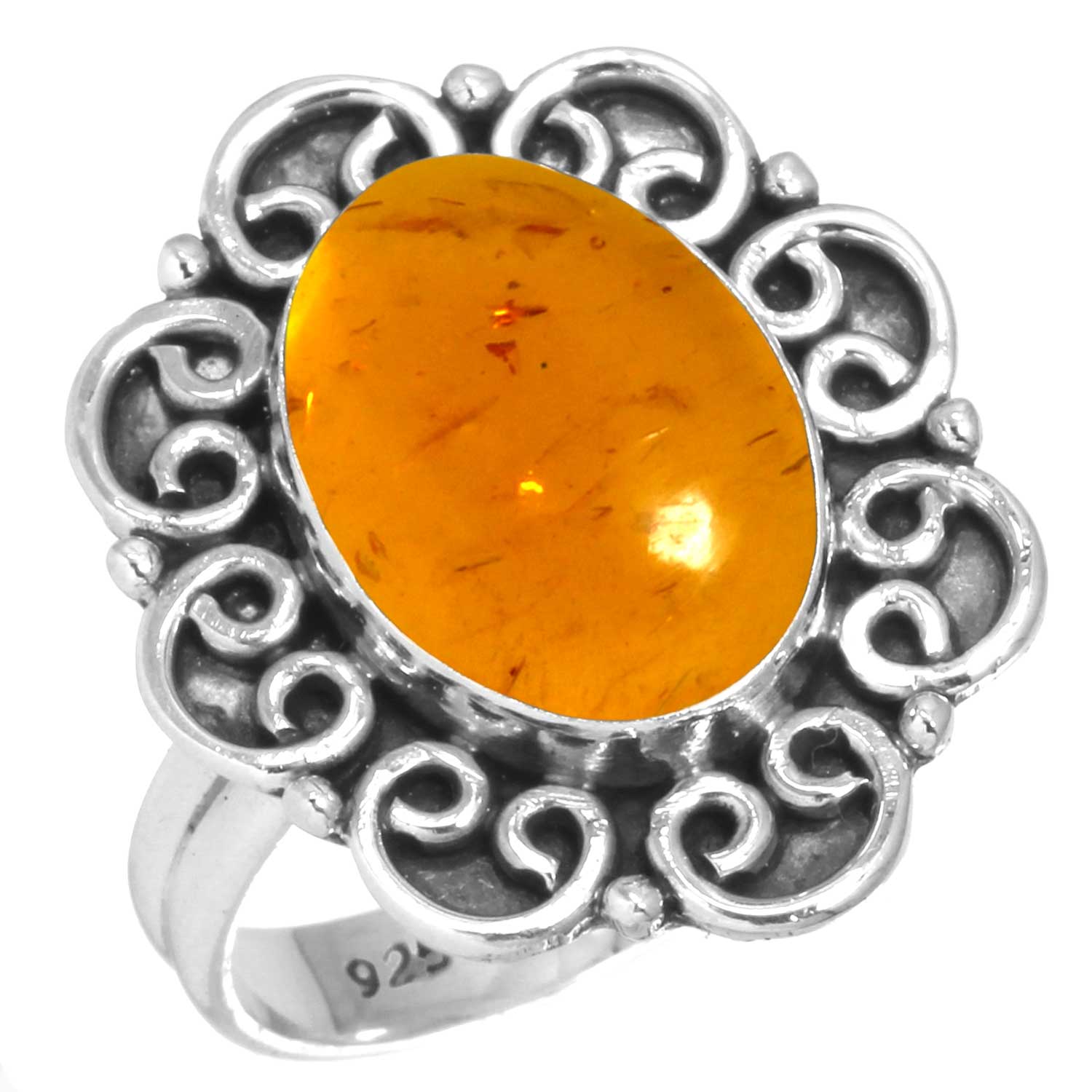 

Кольцо из стерлингового серебра 925 пробы Женское с драгоценным камнем Ручной работы Ювелирное изделие Подарок на День дружбы Янтарь Аметист Черный оникс Сердолик Гранат Кварц Зеленый оникс Золотой камень 7.5 янтарь