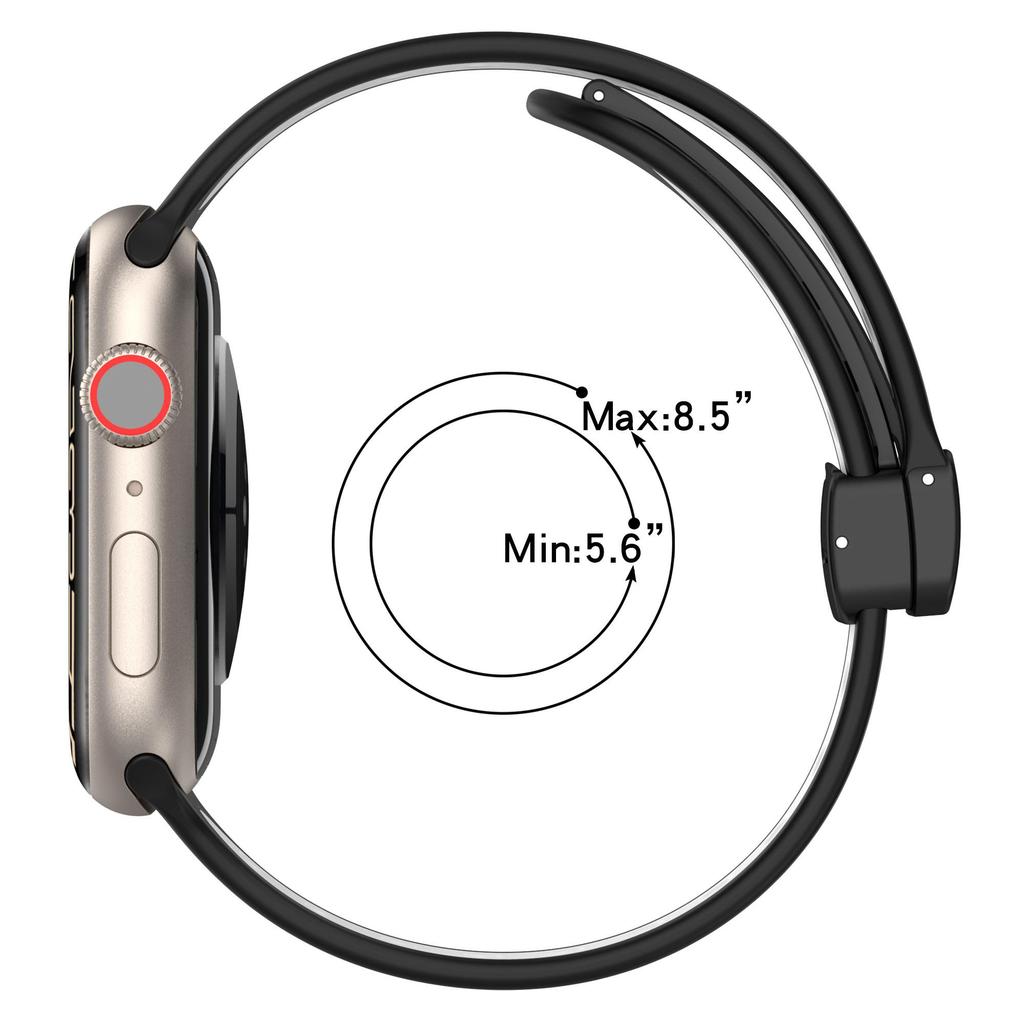 Cinturino Magnetico in Silicone per Apple Watch band 44mm 40mm 45mm 41mm 46mm 42mm Braccialetto Sportivo iWatch Series11 10 9 8 7 6 Ultra 2 SE