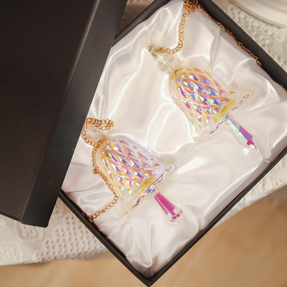 Rainbow Crystal Wind Chime Glass Pendant Sun Catcher Christmas Decor