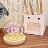Handmade High-End Tulip Glass Night Light for Bedroom Decor