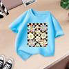 Children T-shirt FlowerPrinted Kids 100% Cotton Clothes Tops 2-13Y O-Neck Short-sleeve T-shirt