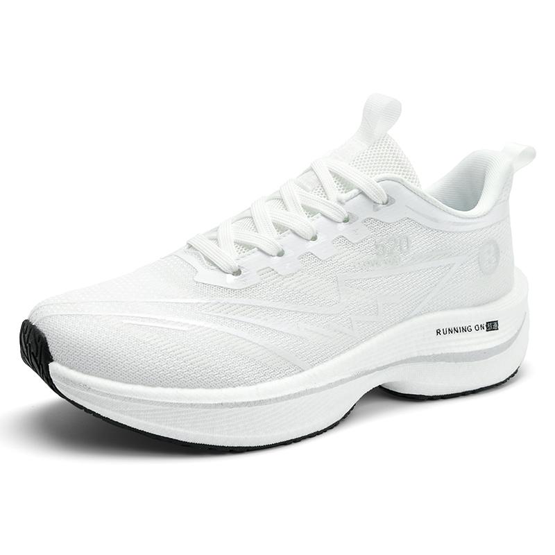 

Новые мужские кроссовки Racing Carbon Plate Sports Running Shoes Light Anti-Slip Professional Track Field Training Shoes Tennis Shoes 43 белый