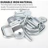 10Pcs Heavy Duty Cargo Tie Down Ring D Type Trailer Pull Hook Secure D Ring Tie Down  RV Vehicles