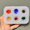 Silicone Artist Paint Palette Mold Color Palette Shaped Pattern Paint Tray Resin Mold DIY Handmade Drawing Palette Mold