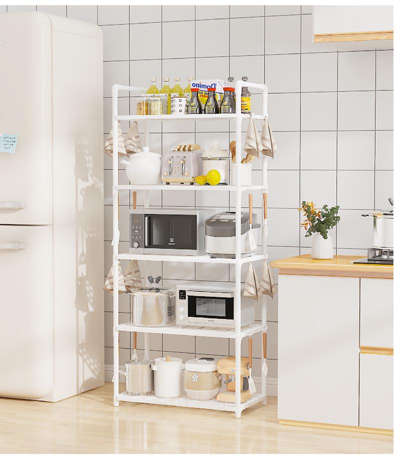 Multi-layer Kitchen Storage Rack for Microwave, Rice Cooker, and Small Appliances