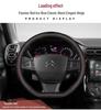 Genuine Leather Steering Wheel Cover for Citroen C56, Sega, C3XR, Elysée, C4L, Tianyi - Universal All-Season Fit