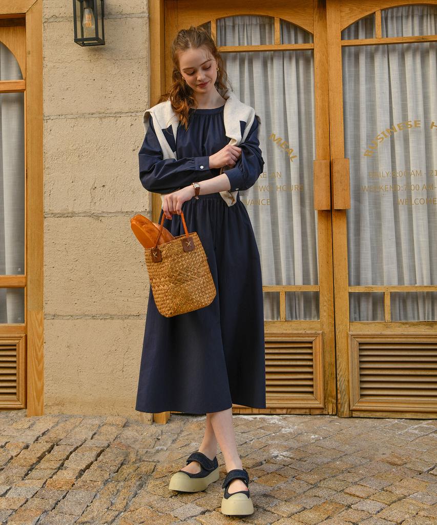 PIGMENT Spring Shirred Dress (Kyop2511058)