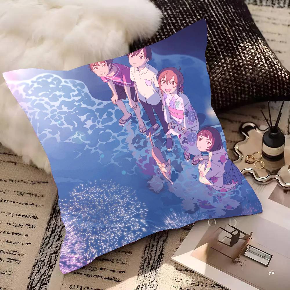 Anime Movie A W-Whisker Away Pillow Case Fashion Square Pillowcase Bedroom Sofa Room Ins Decoration Leisure
