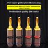 YYTCG 8pcs Banana Plugs Gold Plated No Welding Speaker Connector Adapter Audio Wire Connector