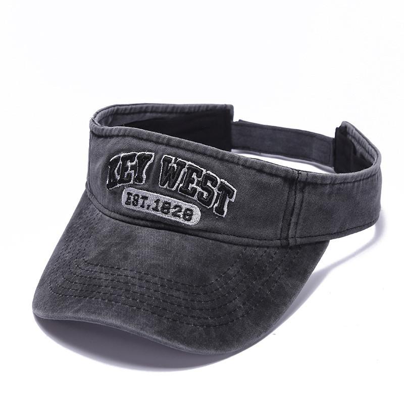 

Vintage Style Unstructured Cotton Cap With Sunshade And Breathability For Men And Women сірий колір