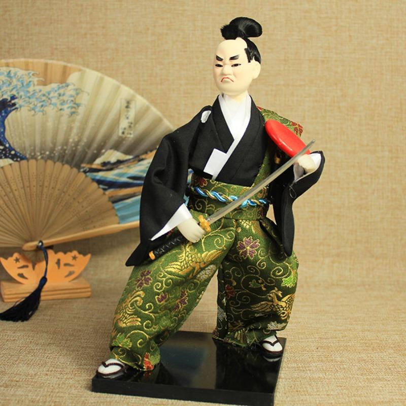 30cm Japanese Samurai Doll Ninja Figurine Decoration of Sushi Restaurant Izakaya Hotel Restaurant Decorative Japanese-style Gift