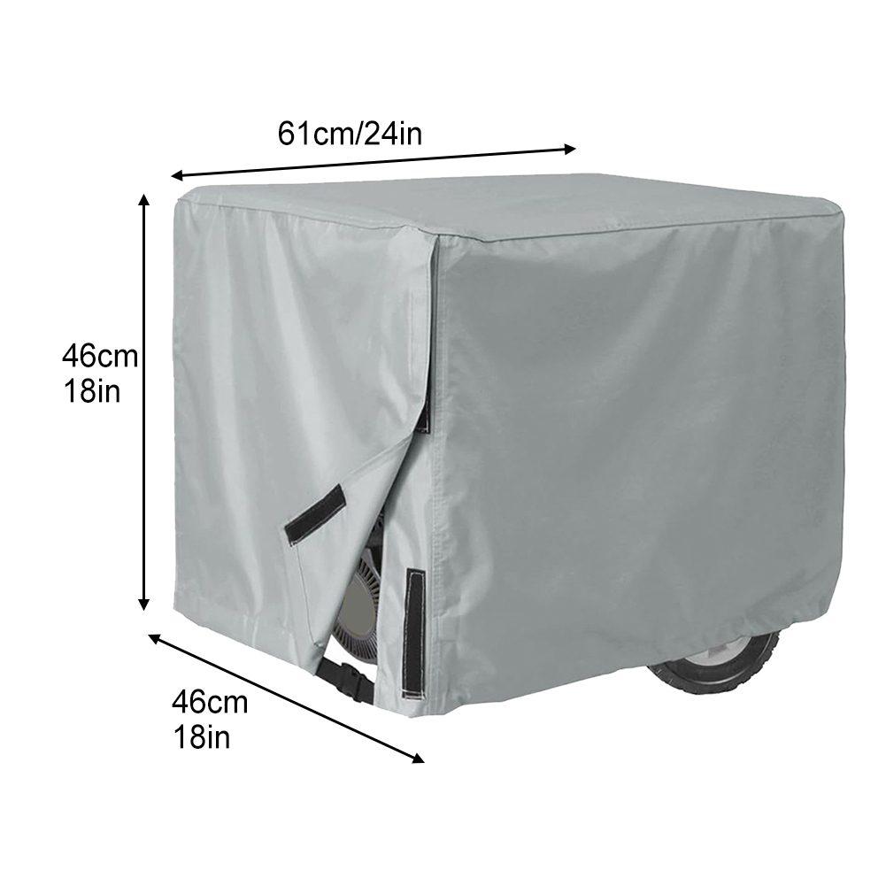 Campinggebrauch Wasserdichte Generatorabdeckung Wetterfeste Abdeckung Generator Wetterschutz Elastische Saumschnur 600D Polyestergewebe