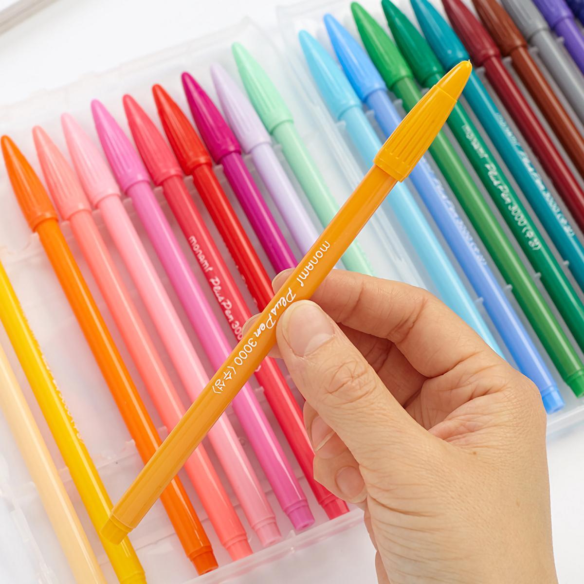 36 Colors Fiber Fineliner Marker Pens for Drawing, Coloring, Journaling & School Art Supplies 36pcs
