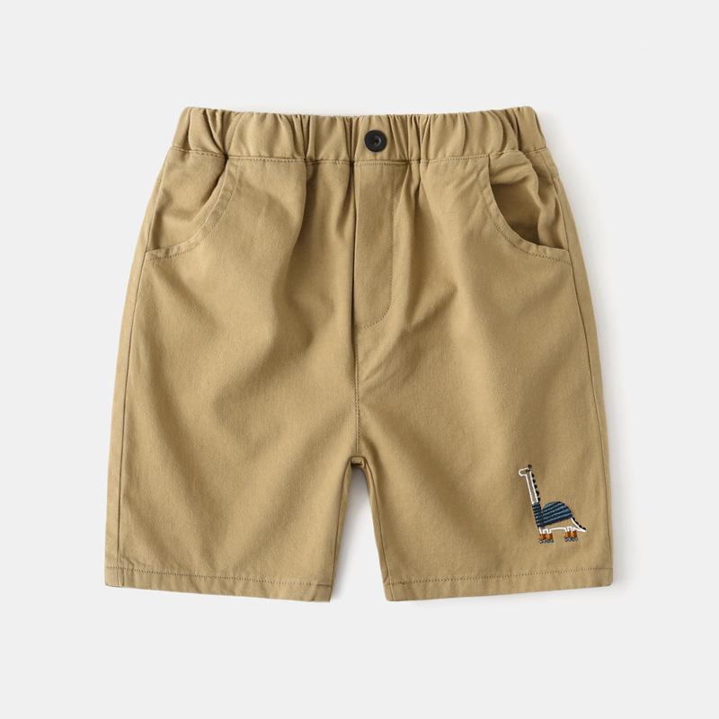 Children's Cropped Pants Summer Clothes Boys' Embroidered Casual Shorts Korean Baby Loose Shorts