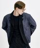 WUNDER GEIST Non-Faded Denim Contrast 3-Button Oversized Cropped Blazer