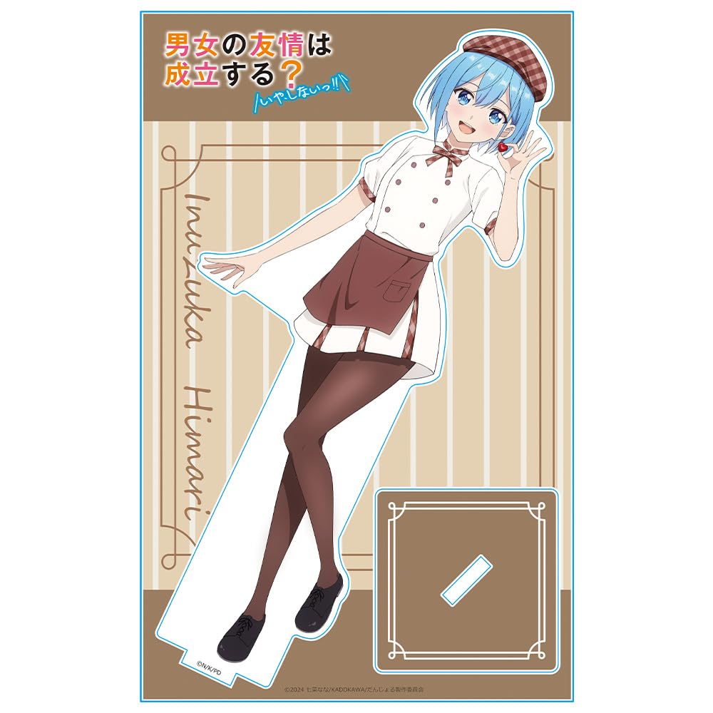 TV-Anime Männer und Frauen Seien Sie Sie Acryl-Charakter Hinata Inuzuka Tag "Können Freunde? (Nein, tu es nicht!!)" Ständer Valentinstag-Version