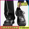 Scarpe Primavera Stile Britannico Casual Americano Scarpe in Pelle Piattaforma Sportiva Rialzante Pelle Nera Testa Larga Scarpe Derby