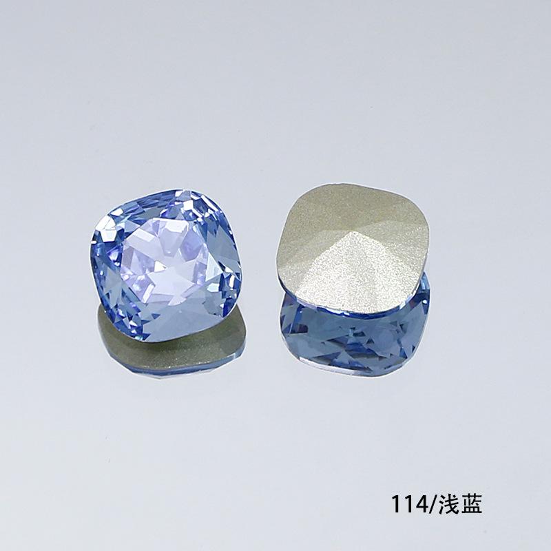 10Pcs Crystal K9 Glass Drill Tip Bottom Drill Fat Square Special-Shaped Nail Drill Clothing Accessories