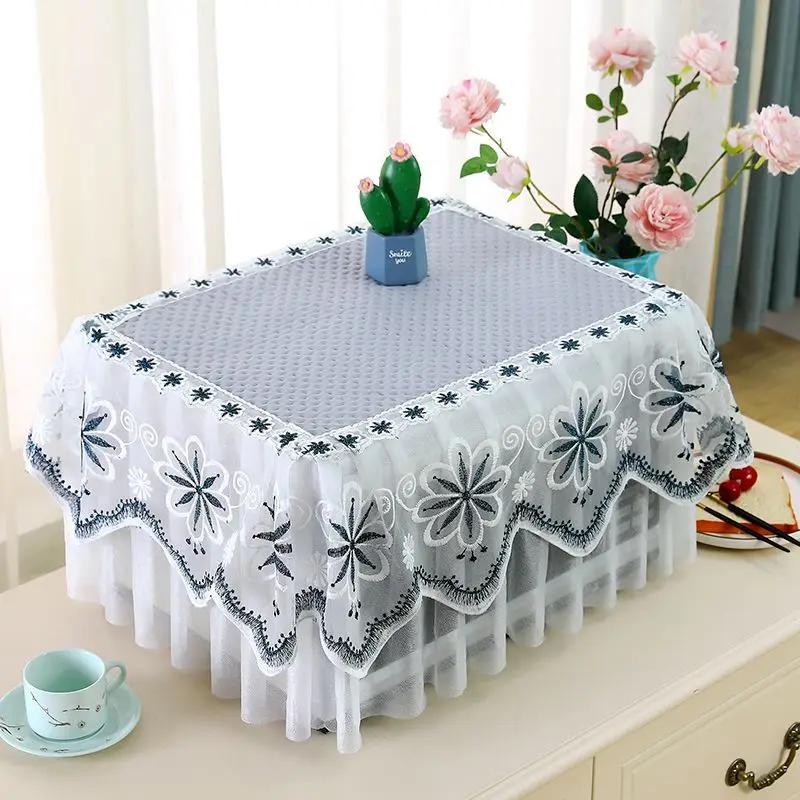 Microwave Oven Covers All Inclusive Lace Decorative Dust Cover Household Kitchen Oil-proof Antifouling Refrigerator Universal