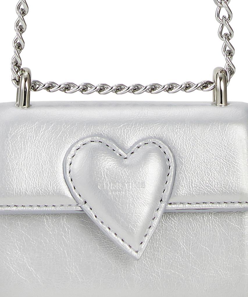 Christine Project Twist Heart Micro Bag(Silver Glass)