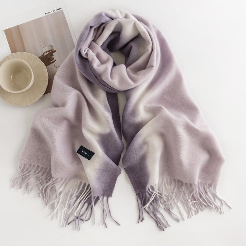 Winter Warm Print Cashmere Shawl Scarf Luxury Colorful Blanket Pashmina Wraps Bufanda With Tassel Casual Echarpe Poncho Stole