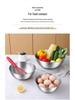 304 Stainless Steel Kitchen Basin: Wash Veggies, Knead Dough, Beat Eggs, or Mix Salads. Thick, Durable Design for Household Use.
