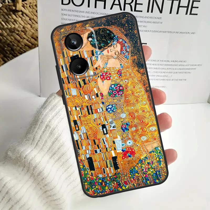 The Kiss Gustav Klimt Painting For Realme 15 10 11 12 13 14 Pro Plus C65 C67 C63 C61 C55 C51 C53 C35 C75 GT6 GT7 Pro Case
