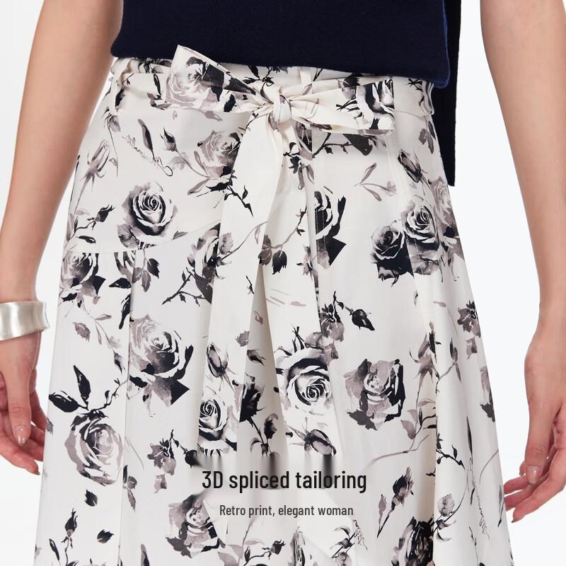 VEROMODA Retro Print A-line Skirt