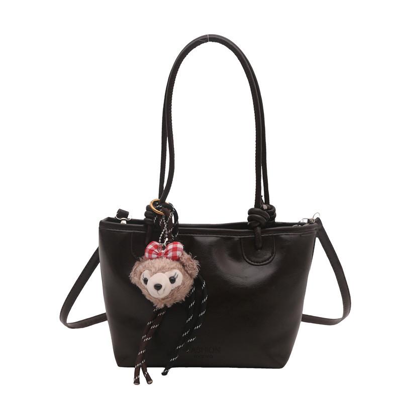Fashion Bag Crossbody With Letter Embossed Design And Shellie May Pendant